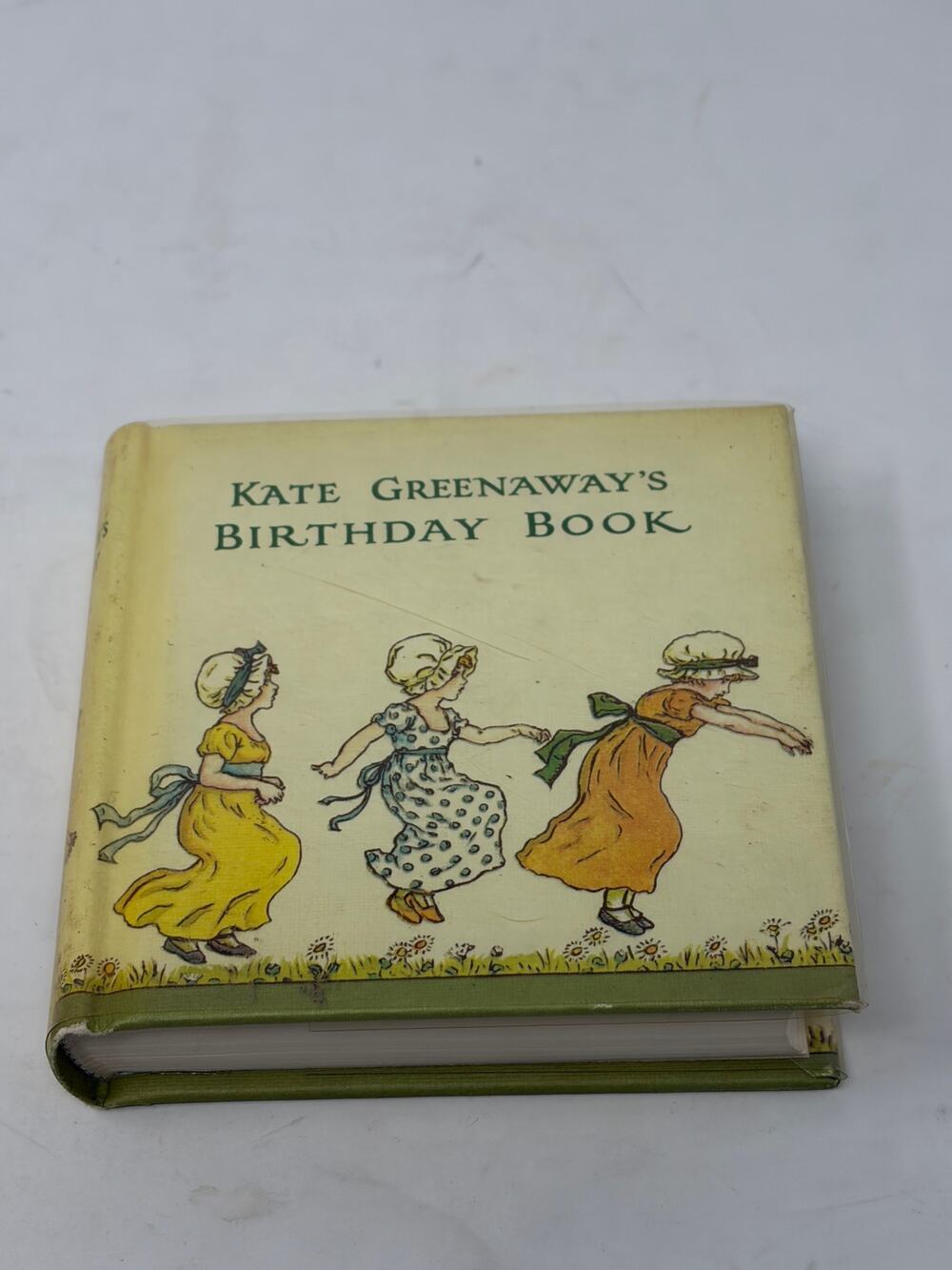 Kate Greenaway's Birthday Book vintage miniature 4x4